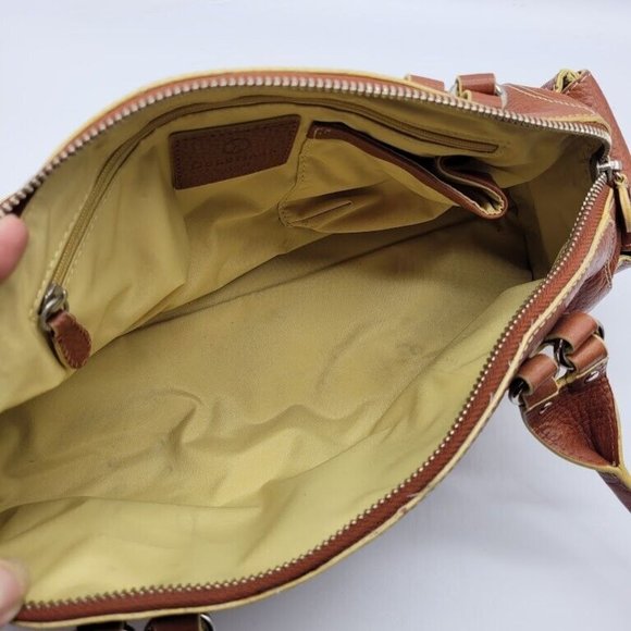 SOLD Cole Haan Village Spos Leather Barrel Bag Vtg 80s Vibe Country - Picture 8 of 11